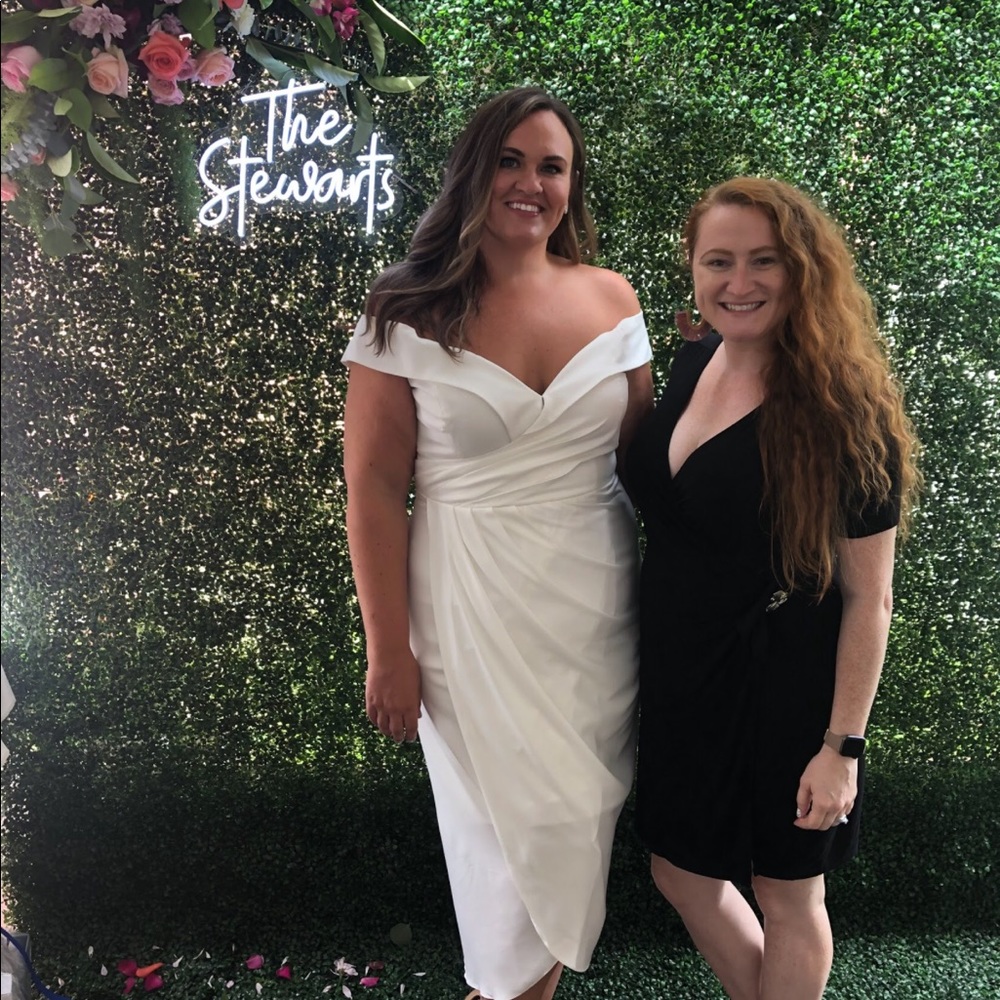 White city chic wrap dress